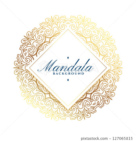 golden mandala pattern in textured form for backdrops design golden mandala pattern in textured form for backdrops design 127065815
