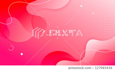 curvy and abstract gradient banner for a trendy presentation 127065836