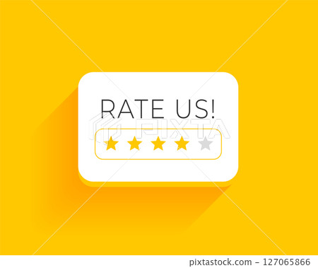 review and rank us services background with 5 star rating design 127065866