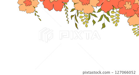 Hello spring banners collection. Background with color leaves, flowers. Nature concept design. Modern floral compositions in trendy flat simple style. Vector illustration for poster, greeting card Hello spring banners collection. Background with color leaves, flowers. Nature concept design. Modern floral compositions in trendy flat simple style. Vector illustration for poster, greeting card 127066052