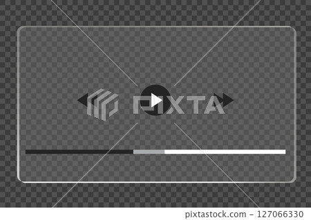 Template video player for web and mobile apps. Modern multimedia playback application. Audio player control panel, media music player Template video player for web and mobile apps. Modern multimedia playback application. Audio player control panel, media music player 127066330