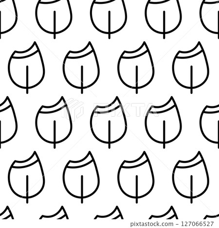 Black and white seamless pattern with tree icon. Vector trees symbol sign. Plants, landscape design for print, card, postcard, fabric, textile. Business idea concept Black and white seamless pattern with tree icon. Vector trees symbol sign. Plants, landscape design for print, card, postcard, fabric, textile. Business idea concept 127066527