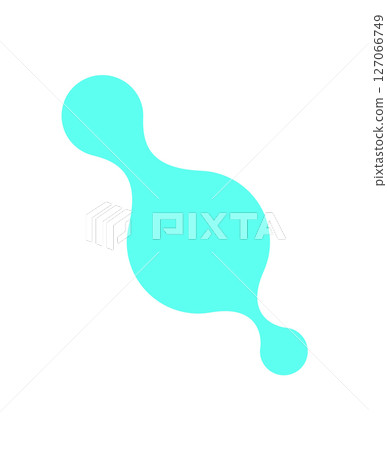 Y2K abstract metaball Shape. Modern blob shape in a retro style. Unique design pattern, cool icon, trendy element for decoration or poster. Geometric figure evokes 90s nostalgia. Y2K abstract metaball Shape. Modern blob shape in a retro style. Unique design pattern, cool icon, trendy element for decoration or poster. Geometric figure evokes 90s nostalgia. 127066749