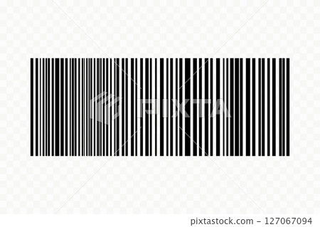 Barcode isolated on white background. Code stripes sticker. Barcode labels, customers qr code 127067094