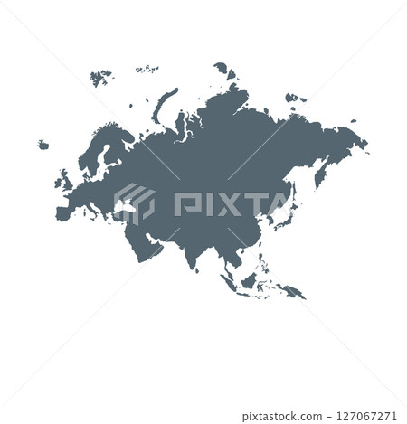 Map of Eurasia, sign silhouette. World Map Globe. Vector Illustration isolated on transparent background. Europe and Asia continent Map of Eurasia, sign silhouette. World Map Globe. Vector Illustration isolated on transparent background. Europe and Asia continent 127067271