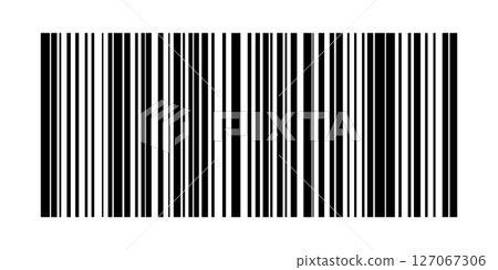 Barcode isolated on color background. Code stripes sticker. Barcode labels, customers qr code 127067306