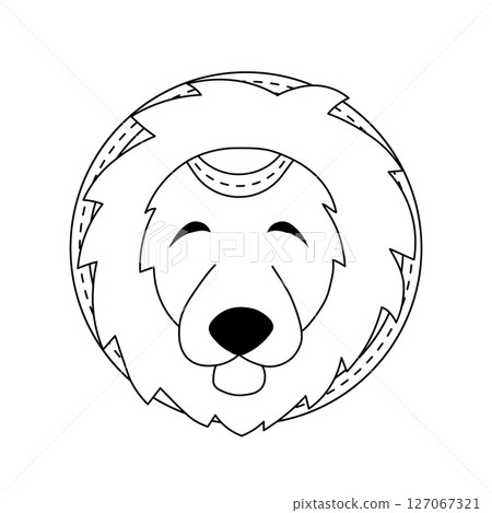 Zodiac horoscope. Leo astrological icon symbol. Stylized star sign esoteric. Simple line vector illustration Zodiac horoscope. Leo astrological icon symbol. Stylized star sign esoteric. Simple line vector illustration 127067321