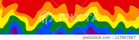 Flag LGBT squared icon, badge or button. Template design, vector illustration. Love wins. LGBT symbol in rainbow colors. Gay pride textile background Flag LGBT squared icon, badge or button. Template design, vector illustration. Love wins. LGBT symbol in rainbow colors. Gay pride textile background 127067667