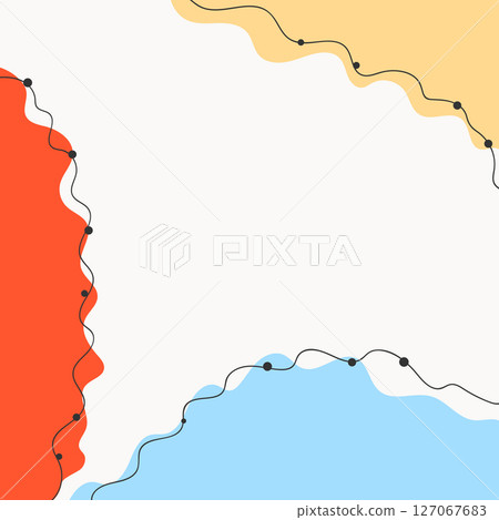 Modern pastel abstract shapes background. Fluid art. Mixture of paint splash liquid. Abstract color background, gradient waves, smooth wallpaper. Vector illustration for banner, postcard, card 127067683