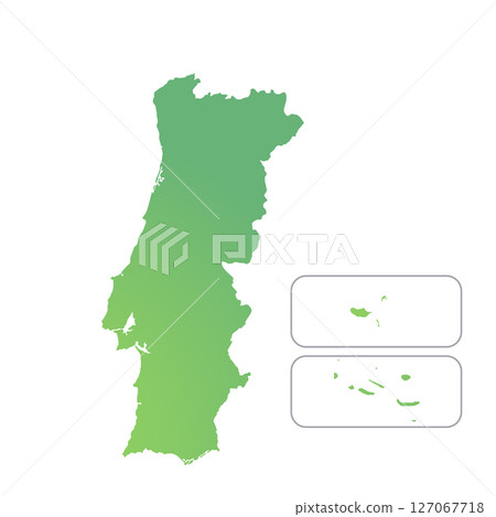 Map of Portugal, sign silhouette. World Map Globe. Vector Illustration isolated on transparent background. Europe continent Map of Portugal, sign silhouette. World Map Globe. Vector Illustration isolated on transparent background. Europe continent 127067718