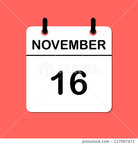 November 16. Daily Calendar icon for design. Simple design for business brochure, flyer, print media, advertisement. Easily editable November 16. Daily Calendar icon for design. Simple design for business brochure, flyer, print media, advertisement. Easily editable 127067872