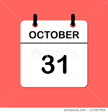October 31. Daily Calendar icon for design. Simple design for business brochure, flyer, print media, advertisement. Easily editable October 31. Daily Calendar icon for design. Simple design for business brochure, flyer, print media, advertisement. Easily editable 127067904