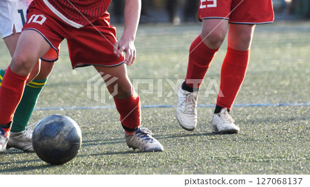 Soccer player to dribble Soccer player to dribble 127068137
