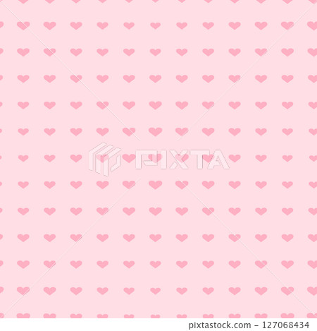 Seamless pattern with hearts. Template holiday vector illustration. Design for card, postcard, poster, print, banner. Cartoon colorful hearts on color background Seamless pattern with hearts. Template holiday vector illustration. Design for card, postcard, poster, print, banner. Cartoon colorful hearts on color background 127068434