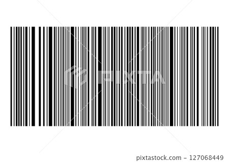 Barcode isolated on color background. Code stripes sticker. Barcode labels, customers qr code Barcode isolated on color background. Code stripes sticker. Barcode labels, customers qr code 127068449