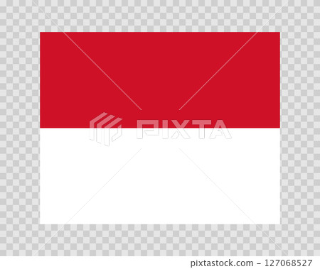 Flag of Monaco. National symbol in official colors. Template icon. Abstract vector background Flag of Monaco. National symbol in official colors. Template icon. Abstract vector background 127068527