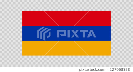 Flag of Armenia. Armenian national symbol in official colors. Template icon. Abstract vector background Flag of Armenia. Armenian national symbol in official colors. Template icon. Abstract vector background 127068528