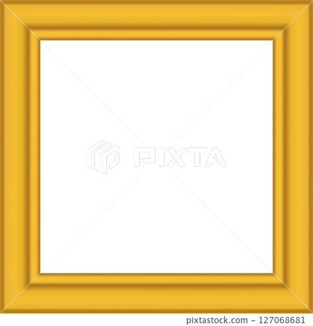 Squared golden vintage textured wooden frame for your design. Vintage cover. Place for text. Vintage antique gold beautiful frames for paintings or photographs. Template vector illustration Squared golden vintage textured wooden frame for your design. Vintage cover. Place for text. Vintage antique gold beautiful frames for paintings or photographs. Template vector illustration 127068681