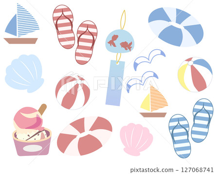 令人興奮的海濱夏日配件套裝 127068741