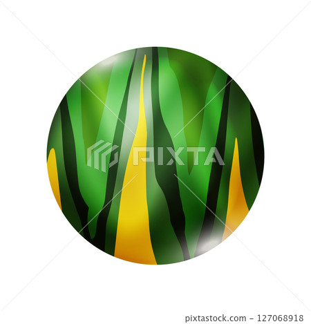 Glass colorful liquid ball or precious pearl. Glossy realistic ball, 3D abstract vector illustration highlighted on a white background. Big metal bubble with shadow Glass colorful liquid ball or precious pearl. Glossy realistic ball, 3D abstract vector illustration highlighted on a white background. Big metal bubble with shadow 127068918