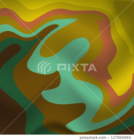 Fluid art. Modern artwork background. Mixture of acrylic paints. Abstract liquid painting marble texture, colorful gradient waves. Vector design for banner, flyer, business card, cover, invitation 127068968