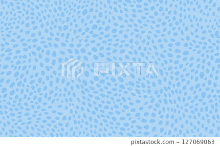 Abstract modern leopard seamless pattern. Animals trendy background. Blue decorative vector stock illustration for print, card, postcard, fabric, textile. Modern ornament of stylized skin 127069063