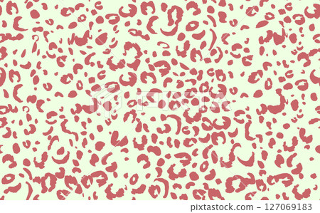 Abstract modern leopard seamless pattern. Animals trendy background. Color decorative vector stock illustration for print, card, postcard, fabric, textile. Modern ornament of stylized skin 127069183