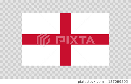 Flag of England. English national symbol in official colors. Template icon. Abstract vector background 127069203
