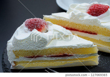 Delicious strawberry shortcake Delicious strawberry shortcake 127069365