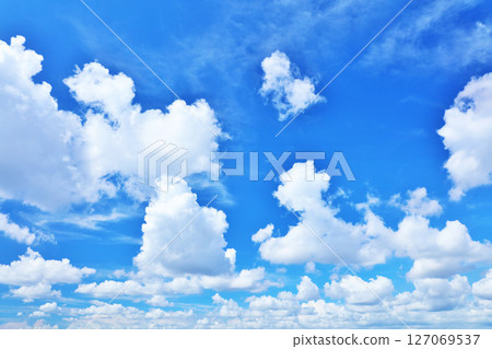 Summer blue sky and clouds Summer blue sky and clouds 127069537