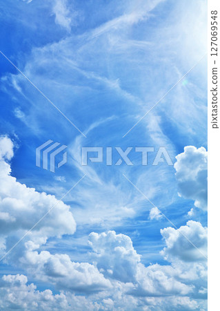 Summer blue sky and clouds 127069548