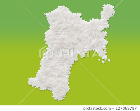 用米製作的宮城縣地圖 127069787