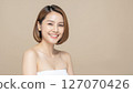 Smiling female model in her 50s 127070426