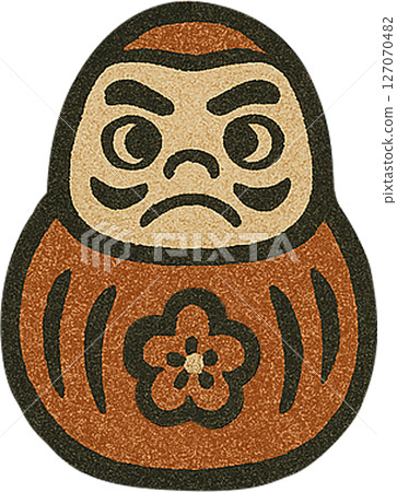 復古達摩插畫 127070482