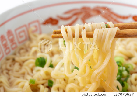 Close-up of delicious looking instant noodles Close-up of delicious looking instant noodles 127070657