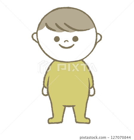 站立的嬰兒微笑 站立的嬰兒微笑 127070844