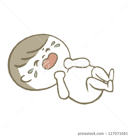 嬰兒躺著哭 127071081
