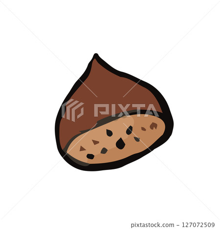 Simple chestnut hand drawn illustration Simple chestnut hand drawn illustration 127072509