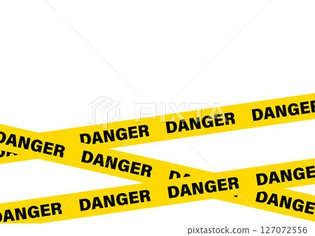 Danger/prohibition tape DANGER tape background 127072556