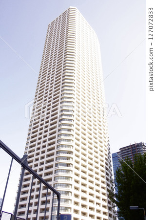 Urban landscape with tower apartment Urban landscape with tower apartment 127072833