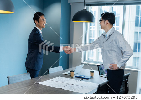 Businessman shaking hands Businessman shaking hands 127073295