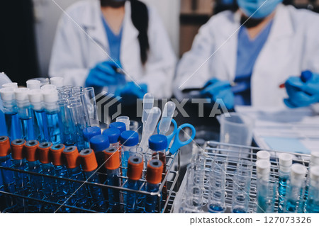 scientist working at the laboratory scientist working at the laboratory 127073326
