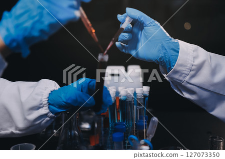 scientist working at the laboratory scientist working at the laboratory 127073350