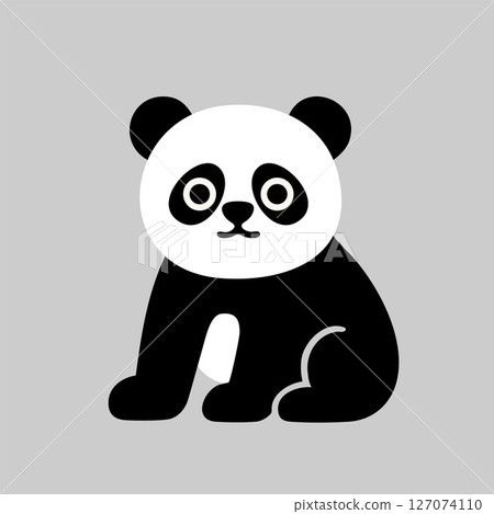 可愛的方向重熊,黑白相間,大眼睛,簡單的方向重設計,適合兒童日系服飾。 可愛的方向重熊,黑白相間,大眼睛,簡單的方向重設計,適合兒童日系服飾。 127074110