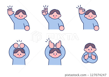 Simple Pop/Good Pose/OK Pose Men's Set Simple Pop/Good Pose/OK Pose Men's Set 127074247