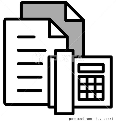 Illustration icon material: Document file Illustration icon material: Document file 127074731
