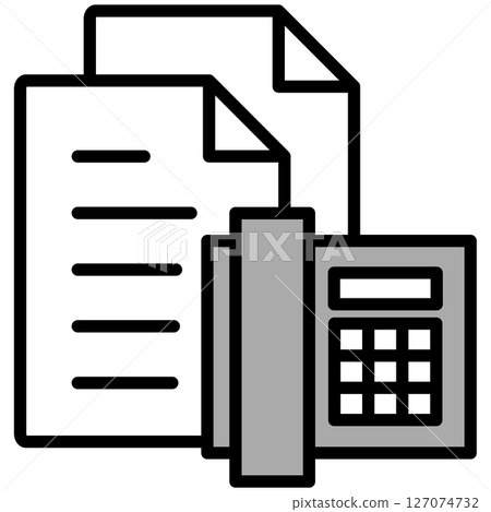Illustration icon material: Document file Illustration icon material: Document file 127074732