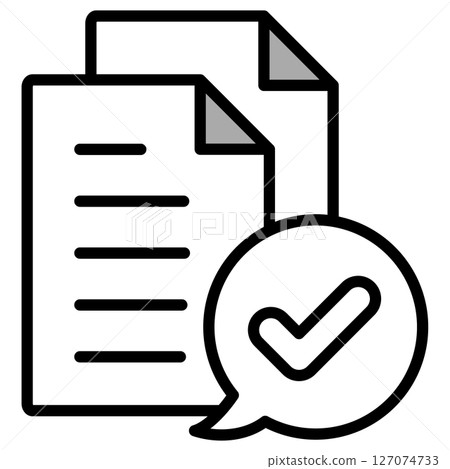 Illustration icon material: Document file Illustration icon material: Document file 127074733