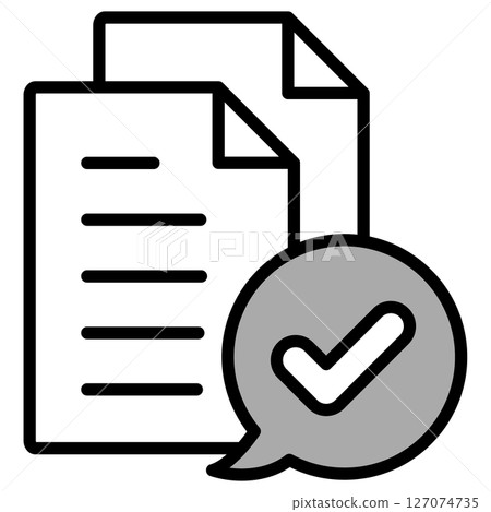 Illustration icon material: Document file Illustration icon material: Document file 127074735
