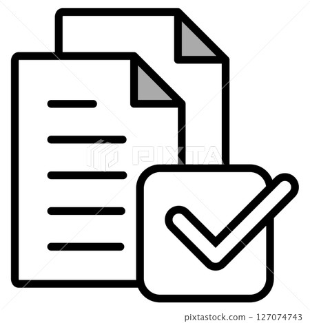 Illustration icon material: Document file Illustration icon material: Document file 127074743